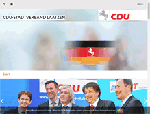 Tablet Screenshot of cdu-laatzen.de